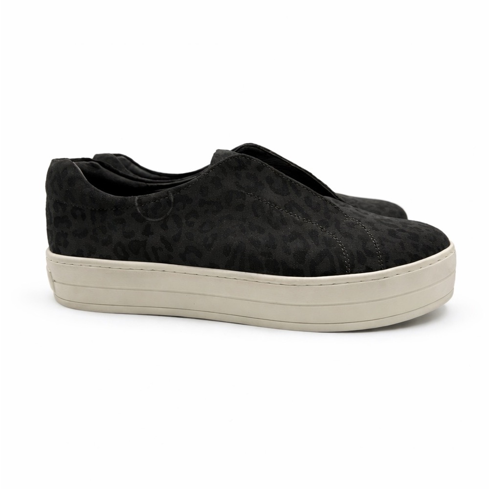 J/Slides Heidi Platform Slip On Sneakers Leather Leopard Print Women 9.5M - Picture 2 of 15